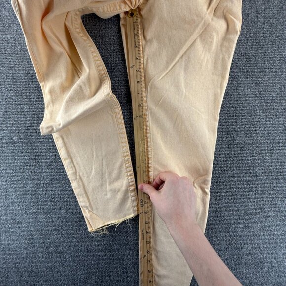 True Religion Jeans Women Yellow Cotton Blend Stretch Urban Skinny ACTL 28X28 - Picture 6 of 15